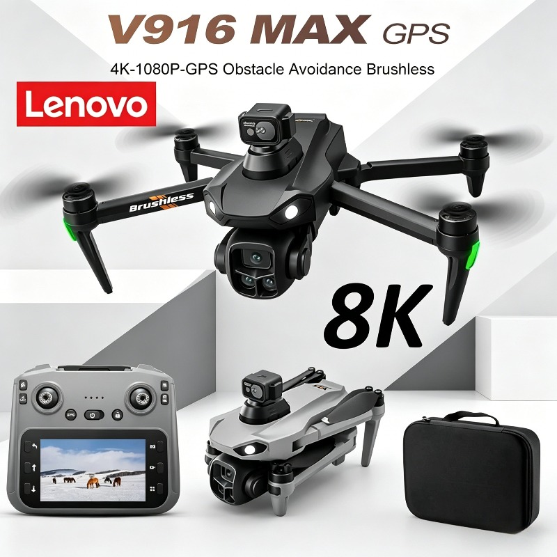 Rc Hobby China - เลอโนโว V916MAX โดรนมืออาชีพ 8K HD กล้องคู่