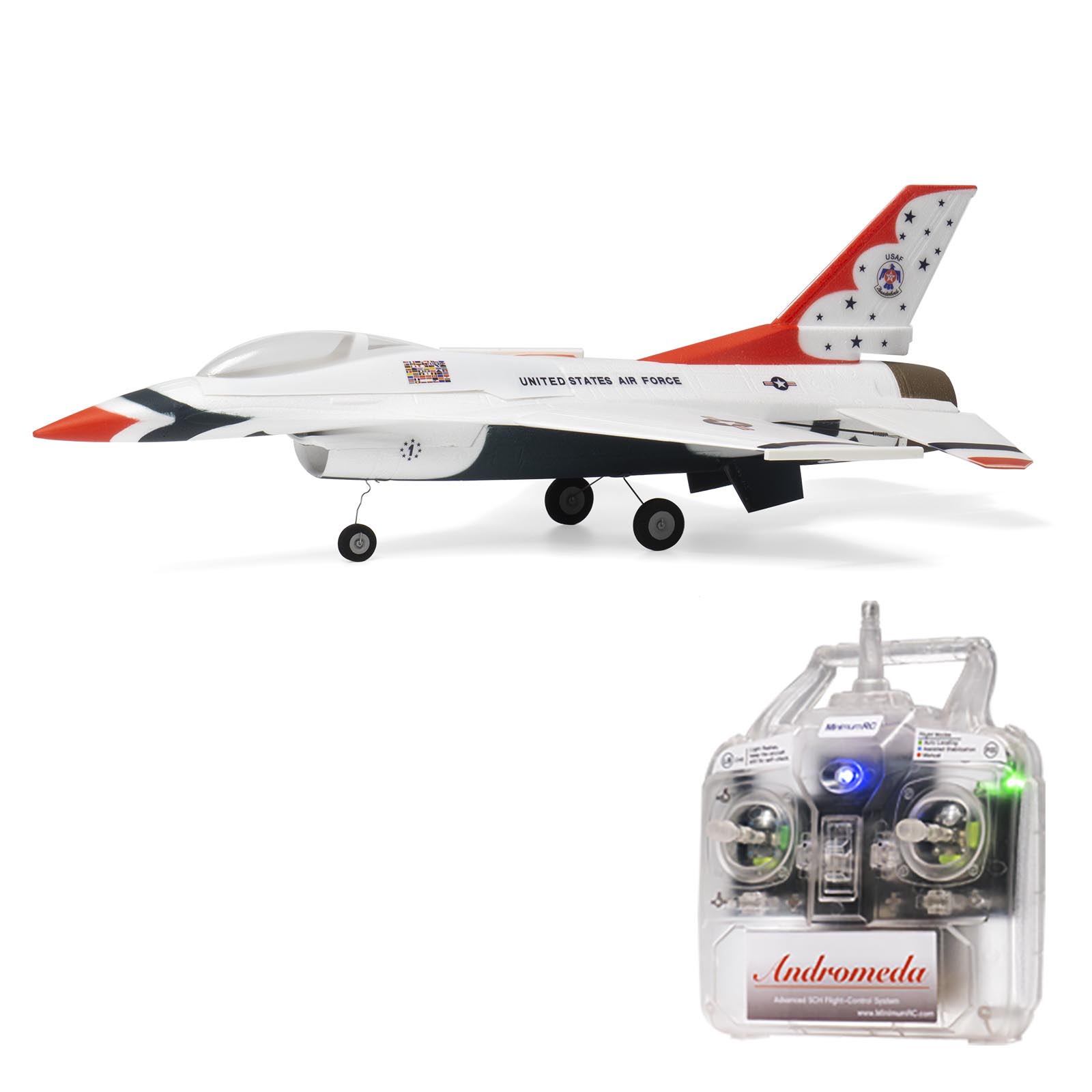 Rc Hobby Jet - เครื่องบินบังคับวิทยุรุ่น MinimumRC F 16 Thunderbird Micro