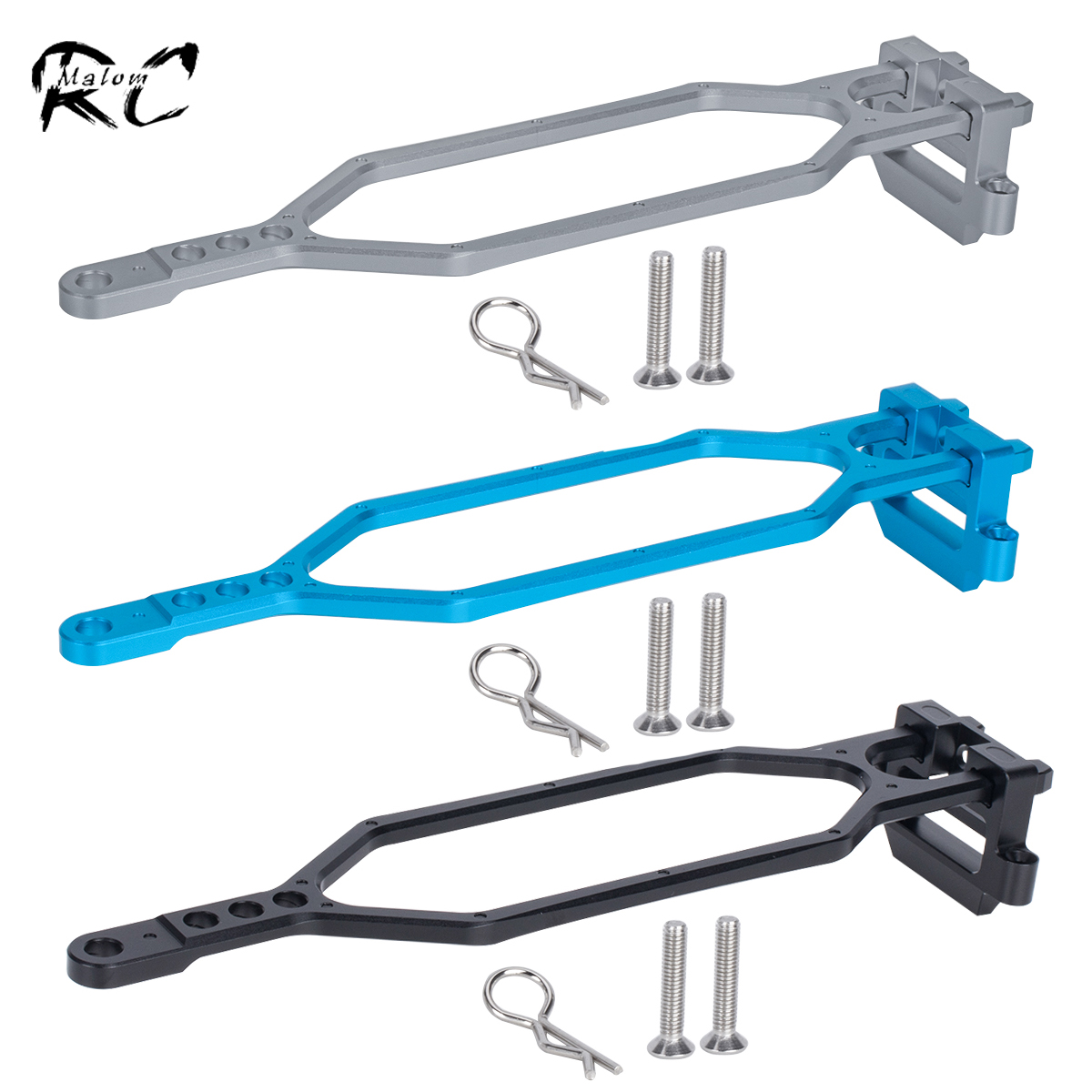 Rc Hobby Room - CNC อลูมิเนียมถือชุดแบตเตอรี่ขยายความจุสําหรับ Traxxas BL-2S Slash 4x4