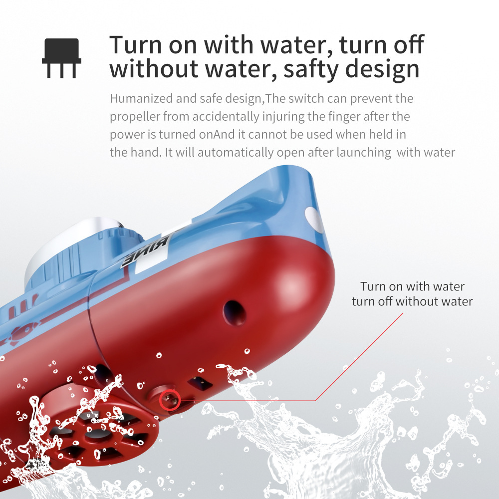 Rc Hobby Grade Boat - เรือดำน้ำ RC ขนาดเล็กสำหรับเด็ก - เรือบังคับวิทยุความเร็ว 0.1