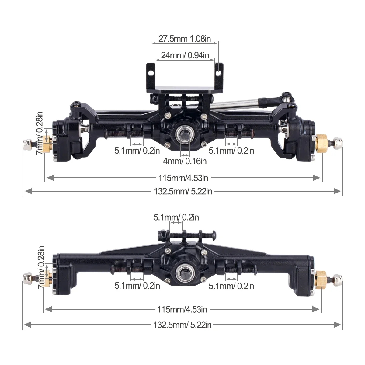 อลูมิเนียม CNC Portal Axles +  - Rc Hobby Room บทวิจารณ์และราคา