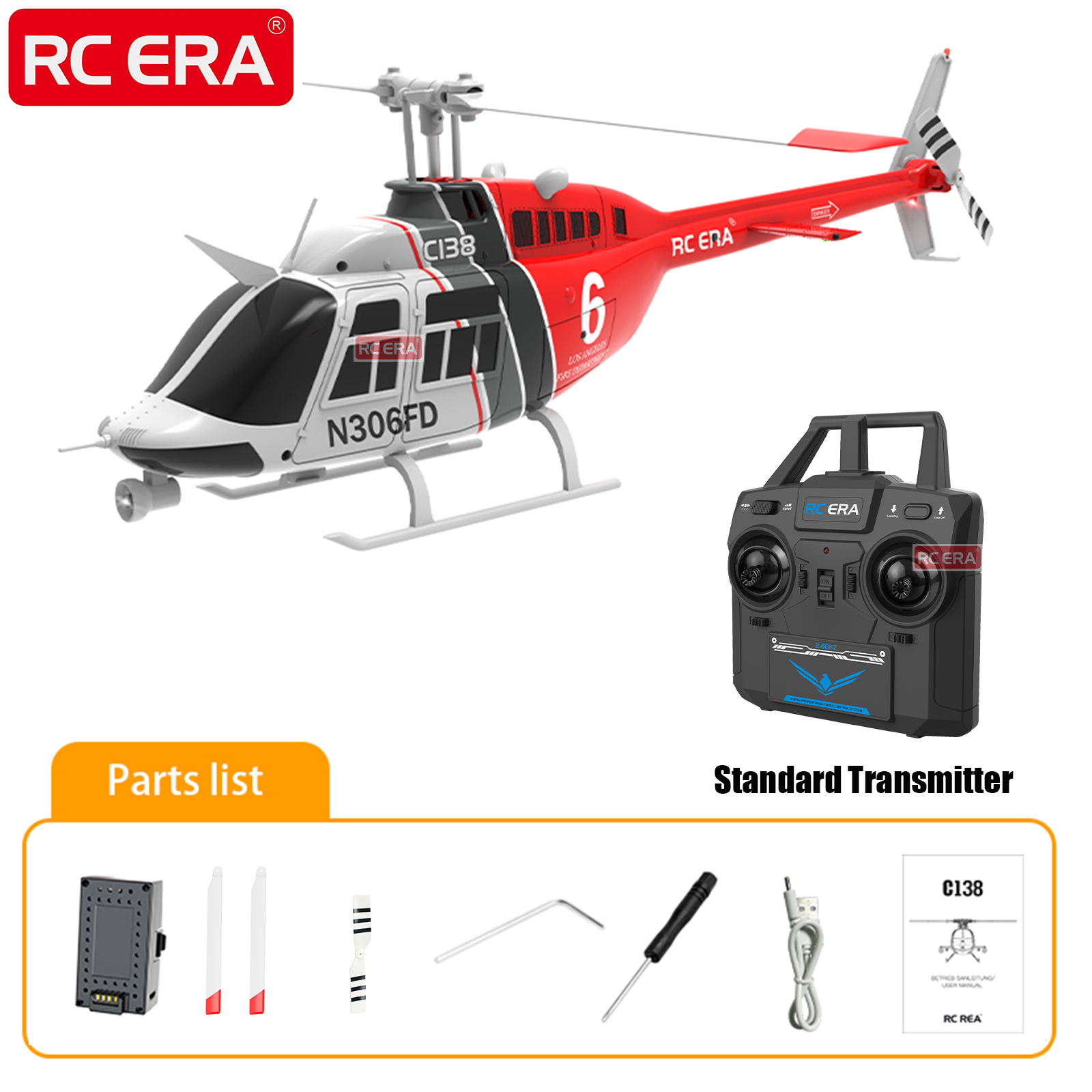 RC ERA C138 BELL 206 Jet Range - Rc Hobby Jet บทวิจารณ์และราคา