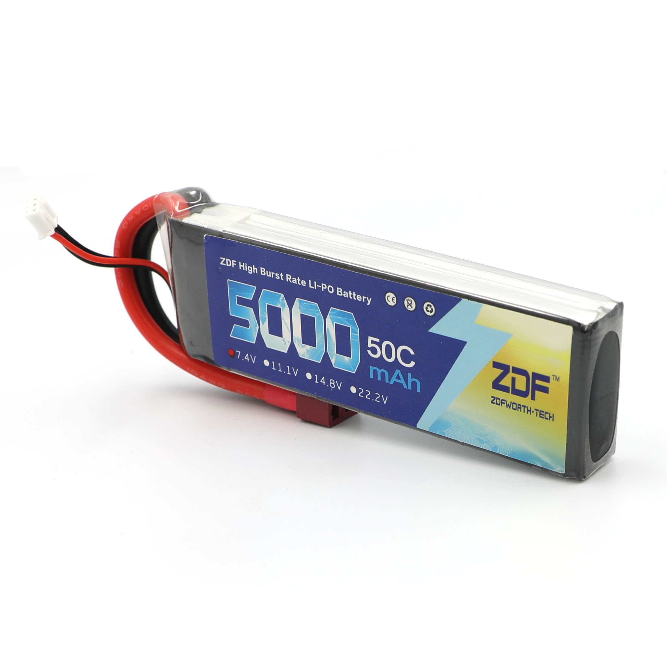แบตเตอรี่ ZDF RC Lipo 7.4V 500 - Rc Hobby Jet บทวิจารณ์และราคา