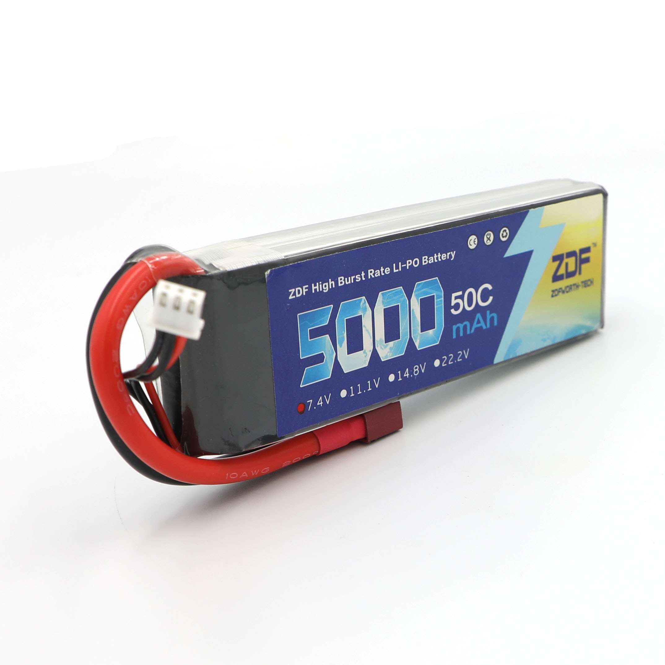 แบตเตอรี่ ZDF RC Lipo 7.4V 500 - Rc Hobby Jet บทวิจารณ์และราคา