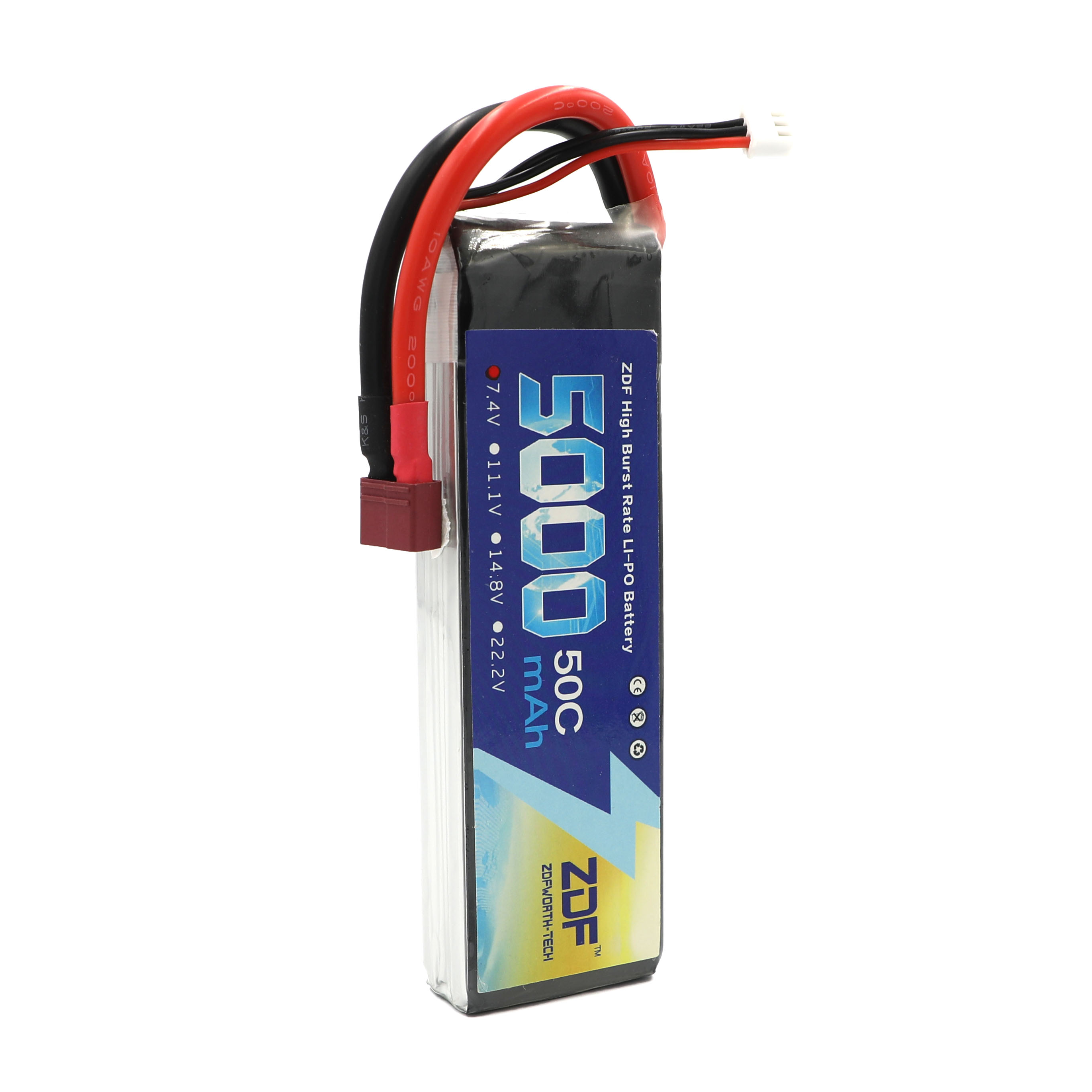 แบตเตอรี่ ZDF RC Lipo 7.4V 500 - Rc Hobby Jet บทวิจารณ์และราคา